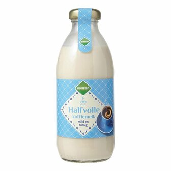 Melkan Koffiemelk Halfvol 186 ml