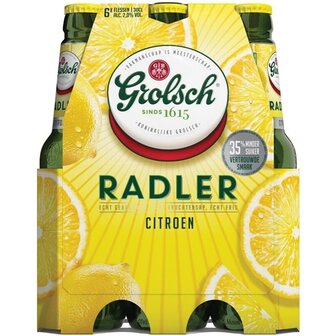 Grolsch radler citroen fles